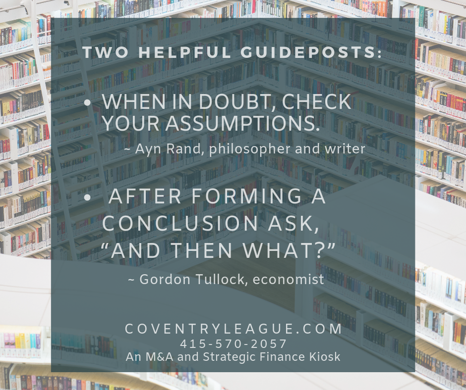 Two Helpful Guideposts by Ayn Rand and Gordon Tullock used by CoventryLeague.com
